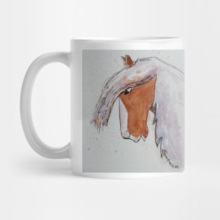 Horse portrait. Mug